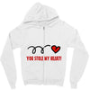 you stole my heart (2) Zipper Hoodie