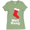 well hung Ladies Fitted T-Shirt