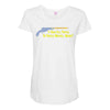 if guns kill people, i guess pencils miss spell words Maternity Scoop Neck T-shirt