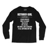 Super October Girl Long Sleeve Shirts