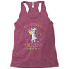 Unicorns are born in May Racerback Tank