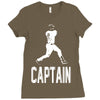 captain pinstripes Ladies Fitted T-Shirt