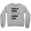 This is What Trans Looks Like Crewneck Sweatshirt