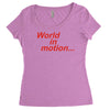 world in motion england italia 90 world cup football retro Women's Triblend Scoop T-shirt