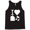 i love house music dj baseball Tank Top