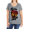 rum ham Ladies Curvy T-Shirt