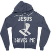 jesus drives me Zipper Hoodie