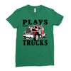 plays with trucks family matching Ladies Fitted T-Shirt