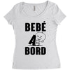 bebe a bord Women's Triblend Scoop T-shirt