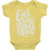 eat well travel often Baby Onesie