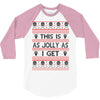 Emo Gothic Ugly Christmas Sweater 3/4 Sleeve Shirt