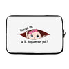 September Peeking Out Baby Girl Laptop sleeve