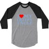 i heart my creepy uncle 3/4 Sleeve Shirt