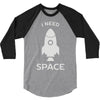 need space 3/4 Sleeve Shirt