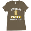 bachelor party drinking team wedding groomsmen bridal funny Ladies Fitted T-Shirt