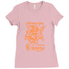 scary krampus Ladies Fitted T-Shirt