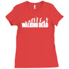 the walking dead horror zombie Ladies Fitted T-Shirt
