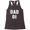 fathers dat dad number 1 Racerback Tank