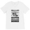 Never Underestimate A Grandpa With An Engineering Degree V-Neck Tee