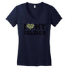 i love my soldier regular camouflage Women's V-Neck T-Shirt