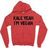 kale yeah i'm vegan Zipper Hoodie