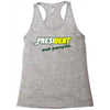 president eat people Racerback Tank