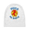 pizza on earth Baby Beanies