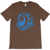 bass clef in blue T-Shirt