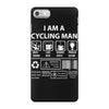 I Am A Cycling Man white letter iPhone 7 Case