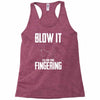 alien blow it fingering Racerback Tank