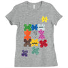 puzzled Ladies Fitted T-Shirt