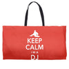keep calm i'm a dj   mens funny Weekender Totes