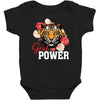Girl Power White Write Baby Bodysuit