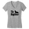 the dogfather pembroke welsh corgi Women's V-Neck T-Shirt