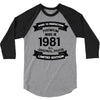 Premium Vintage  1981 3/4 Sleeve Shirt