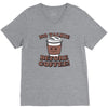 no talkie before coffee! V-Neck Tee