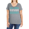 all men are created equal but the best are born in december Ladies Curvy T-Shirt