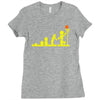 evolution lego basketball sports funny Ladies Fitted T-Shirt