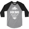 hiking is my therapy! 3/4 Sleeve Shirt
