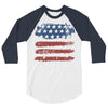 us flag 3/4 Sleeve Shirt