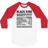 black king nutrition facts 3/4 Sleeve Shirt