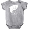 yin yang shark Baby Onesie