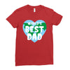 World's Best Dad Looks Like Ladies Fitted T-Shirt
