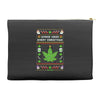 smoke weed every christmas Accessory Pouches