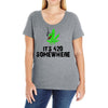 its 420 somewhere Ladies Curvy T-Shirt