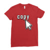 Copy Paste Matching Ladies Fitted T-Shirt