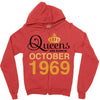 queens are born in october 1969 Zipper Hoodie