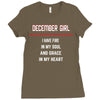 December Girl Ladies Fitted T-Shirt