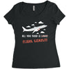 all you need is flight ticket Women's Triblend Scoop T-shirt