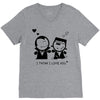 i love you V-Neck Tee